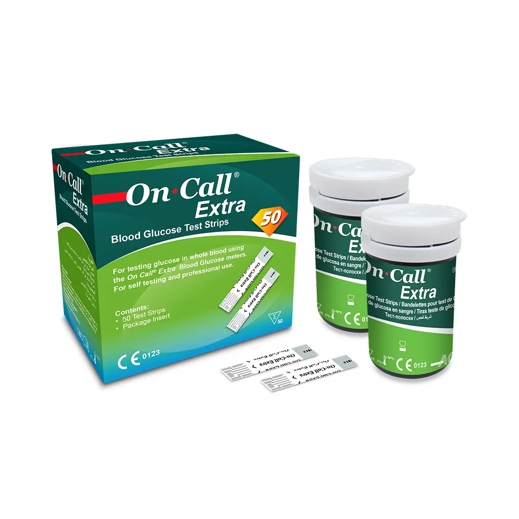 Que thử đường huyết [On Call® Extra Blood Glucose Test Strips]