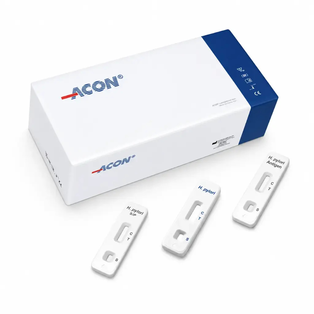 Khay thử xét nghiệm định tính kháng nguyên H.pylori [ACON® H. pylori Antigen Rapid Test Cassette (Feces)]