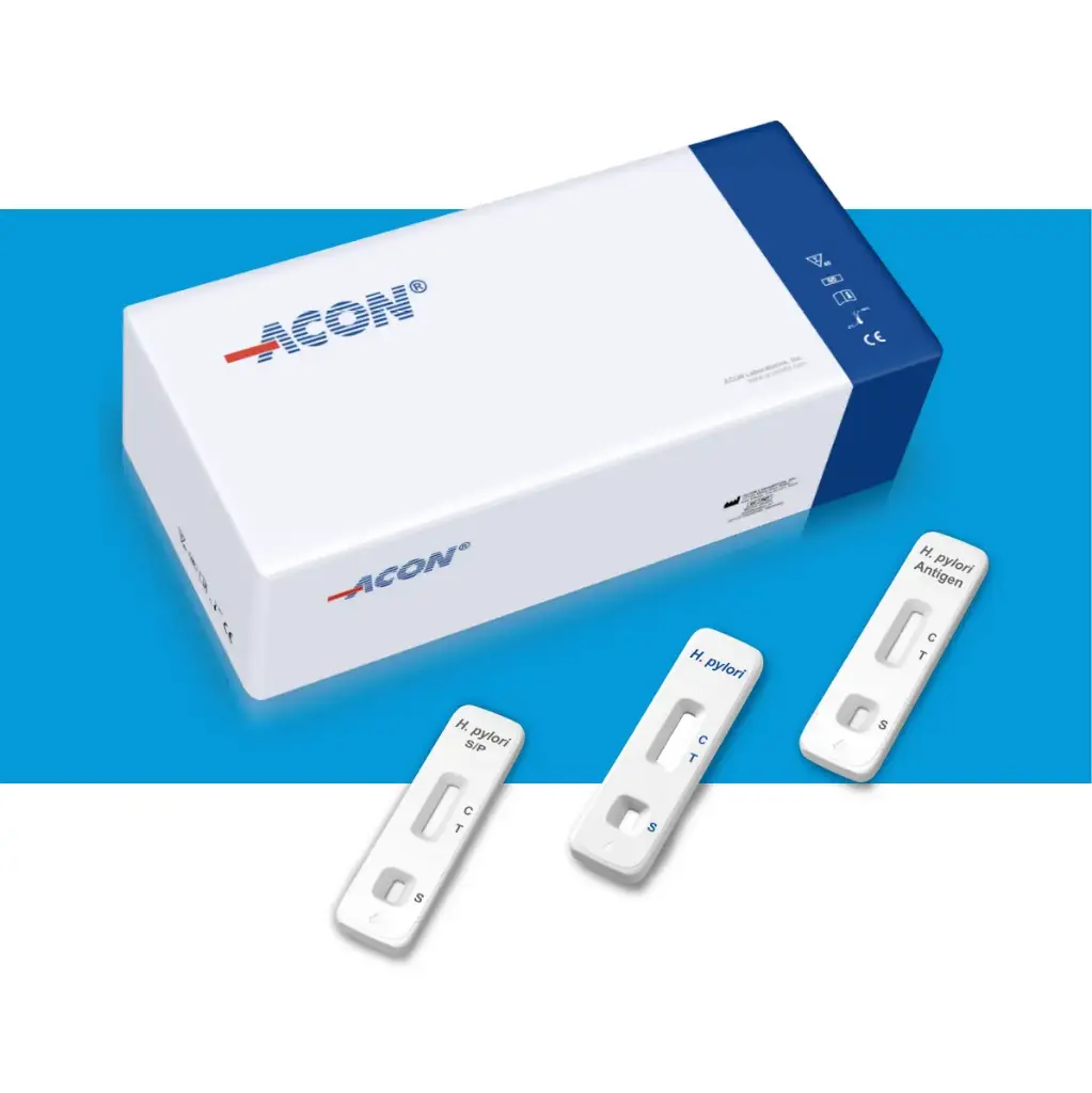 Khay thử xét nghiệm định tính kháng nguyên H.pylori [ACON® H. pylori Antigen Rapid Test Cassette (Feces)]