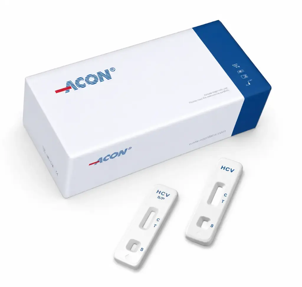 Que thử xét nghiệm định tính kháng thể kháng HCV [ACON® HCV Rapid Test Strip (Serum/Plasma/Whole Blood)]