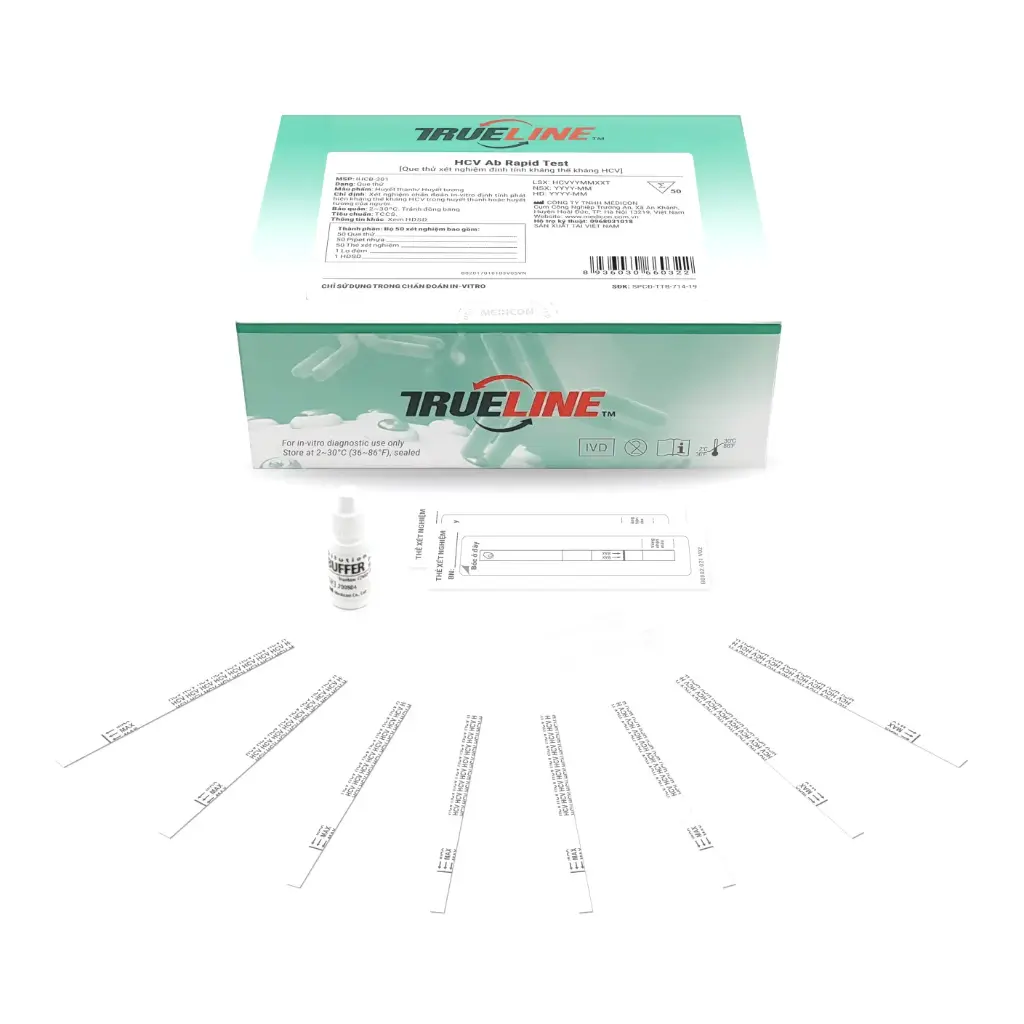 Que thử xét nghiệm định tính kháng thể kháng HCV [Trueline™ HCV Ab Rapid Test]