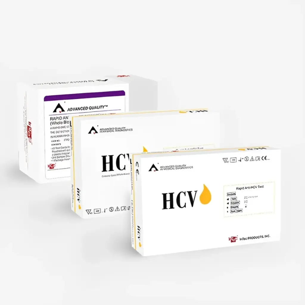 Khay thử xét nghiệm định tính kháng thể kháng HCV [Advanced Quality™ Rapid Anti-HCV Test]