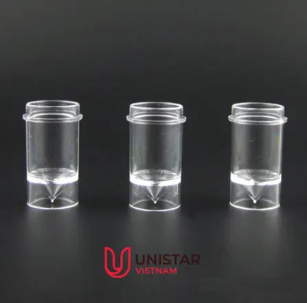 Cốc đựng mẫu Becman 700 kích thước 14*25mm, 1.5ml [Medisafe® Sample Cup 14*25mm for Beckman 700, 1.5ml ]