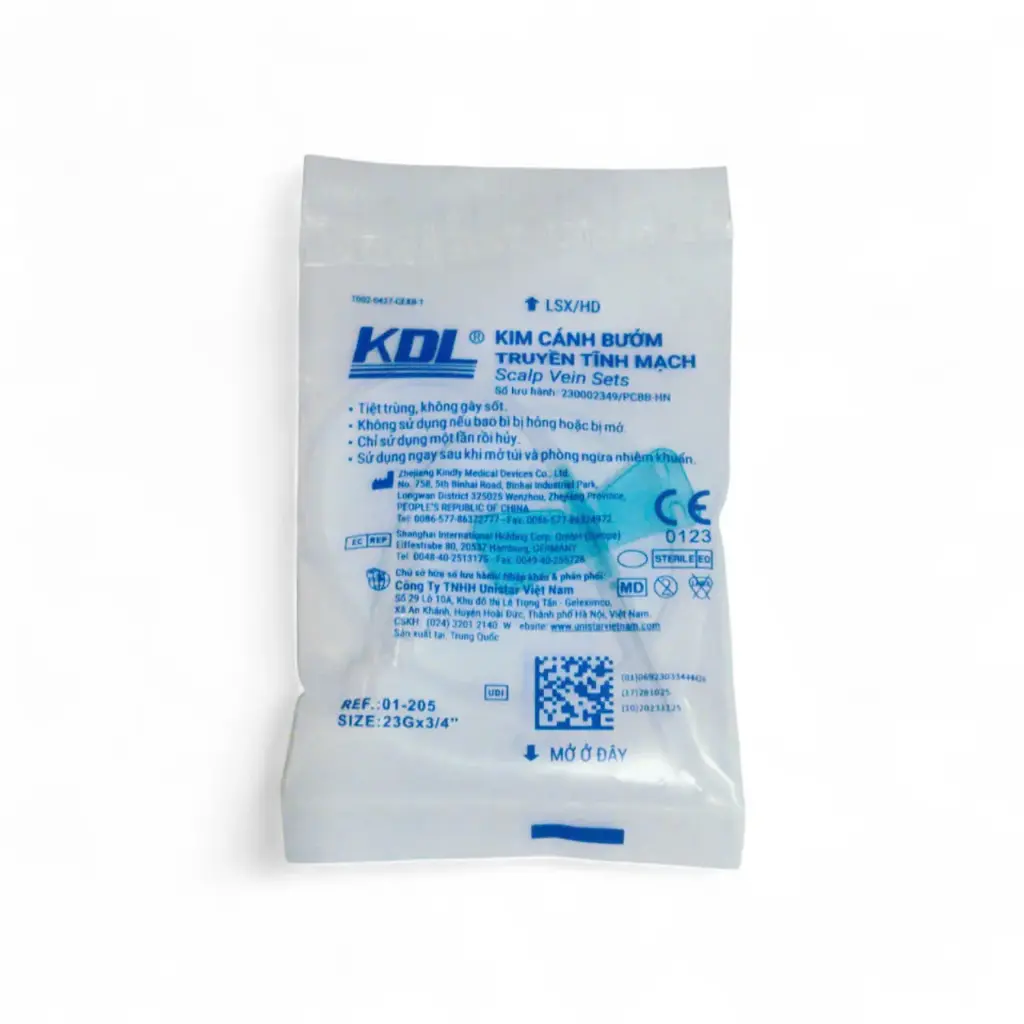 Kim cánh bướm truyền tĩnh mạch 23G [KDL® Scalp Vein Sets]