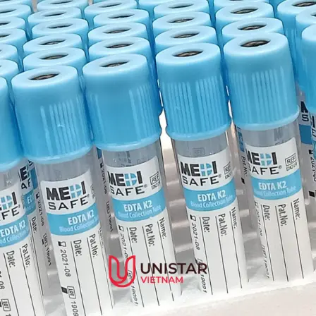 Ống nghiệm máu chân không EDTA K2 [Medisafe® EDTA Tube (EDTA K2)]