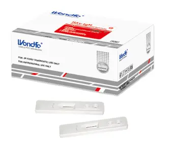 Khay thử xét nghiệm định tính kháng thể IgM kháng vi rút viêm gan E [Wondfo - Diagnostic Kit for IgM Antibody to Hepatitis E Virus (Colloidal Gold)]