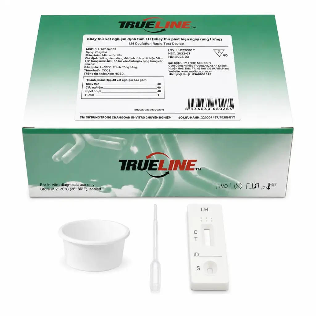 Khay thử phát hiện ngày rụng trứng [Biocheck™ LH Ovulation Rapid Test Device]
