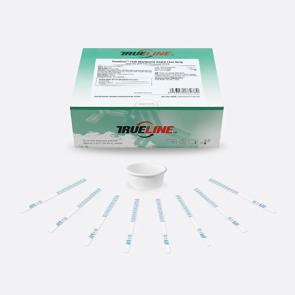 Que thử xét nghiệm định tính Marijuana [Trueline™ THC Marijuana Rapid Test Strip]