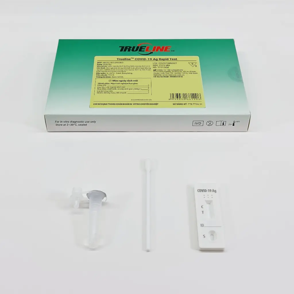 Khay thử xét nghiệm định tính kháng nguyên SARS-CoV-2 [Trueline™ COVID-19 Ag Rapid Test]
