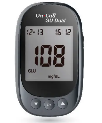 Máy đo đường huyết và axit uric [On Call® GU Dual Blood Glucose & Uric Acid Meter]