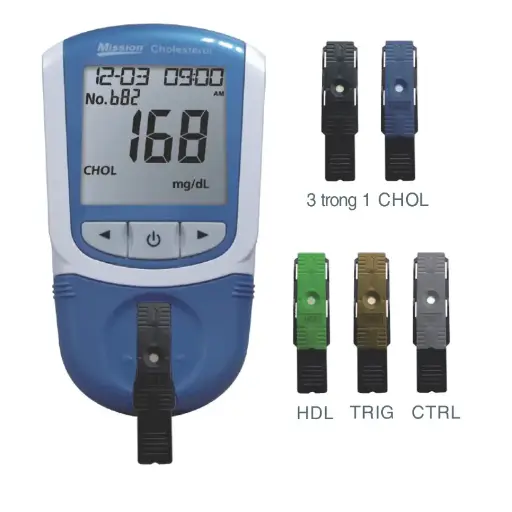 [C111-2021] Máy đo Cholesterol 3 trong 1 [Mission® Optical Cholesterol Meter]