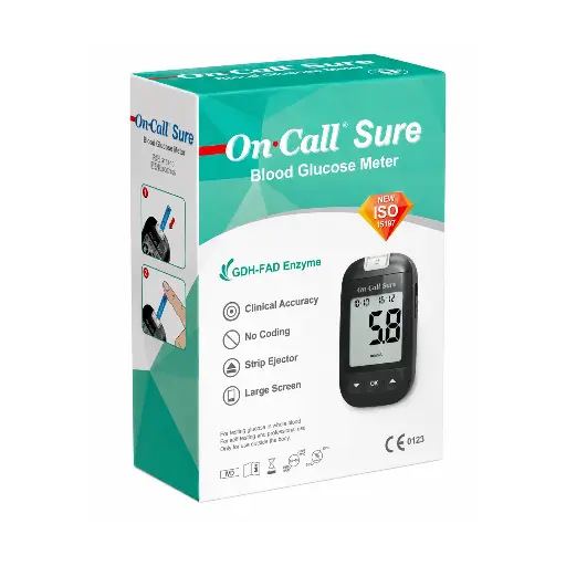 Máy đo đường huyết [On Call® Sure Blood Glucose Monitoring System] (Hộp 1)