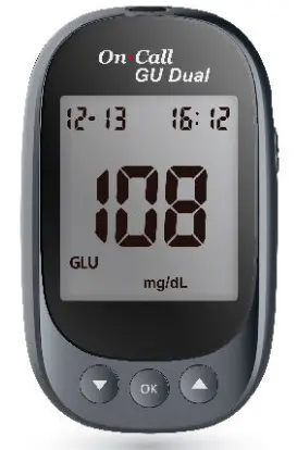 Máy đo đường huyết và axit uric [On Call® GU Dual Blood Glucose & Uric Acid Meter] (Hộp 1)