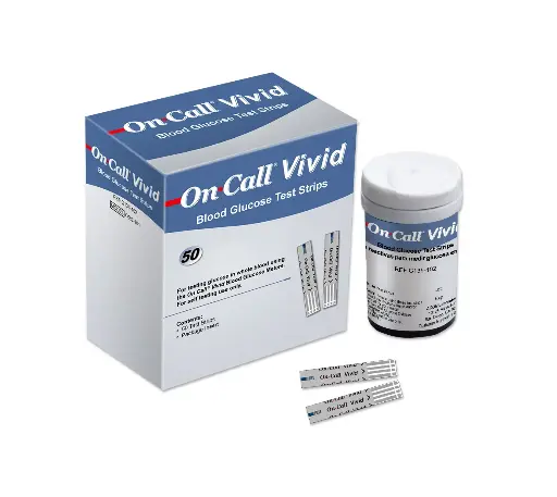 [G135-102] Que thử đường huyết [On Call® Vivid Blood Glucose Test Strips]