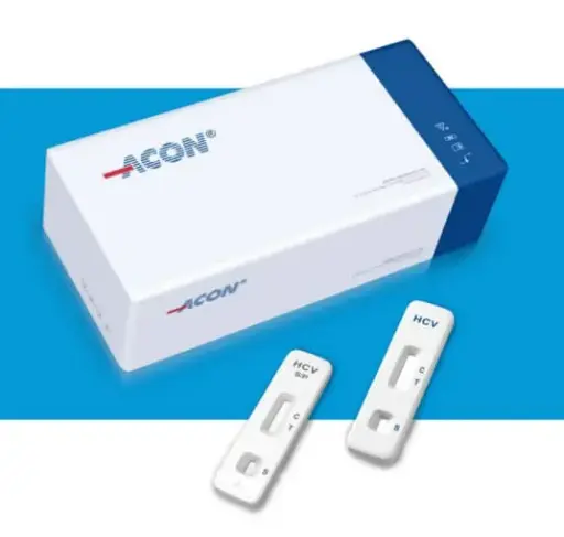 [L031-10321] Que thử xét nghiệm định tính kháng thể kháng HCV [ACON® HCV Rapid Test Strip (Serum/Plasma/Whole Blood)] (Hộp 50)