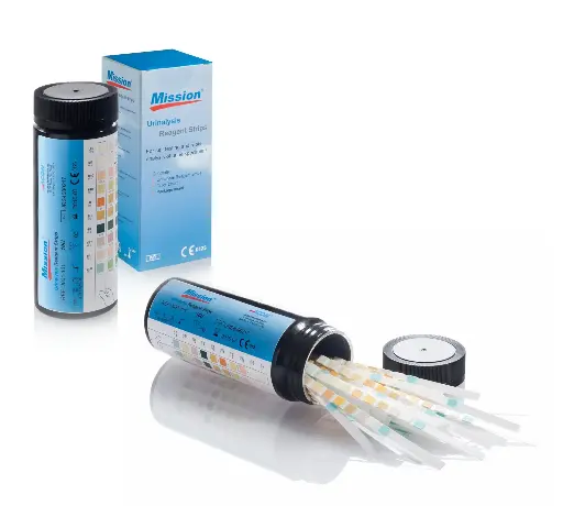 [U031-131] Que thử phân tích nước tiểu 13 thông số [Mission® Urinalysis Reagent Strips (13 parameters)] (Lọ 100)
