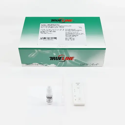 [IHA-302] Khay thử xét nghiệm định tính kháng thể IgM kháng HAV [Trueline™ HAV IgM Rapid Test] (Hộp 30)