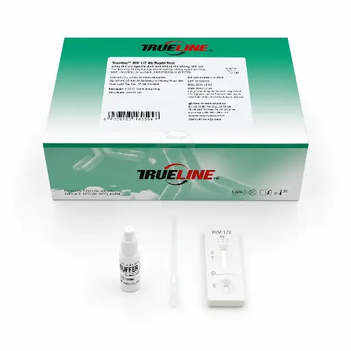 [IHIB-402] Khay thử xét nghiệm định tính kháng thể kháng HIV 1/2 [Trueline™ HIV 1/2 Ab Rapid Test] (Hộp 40)