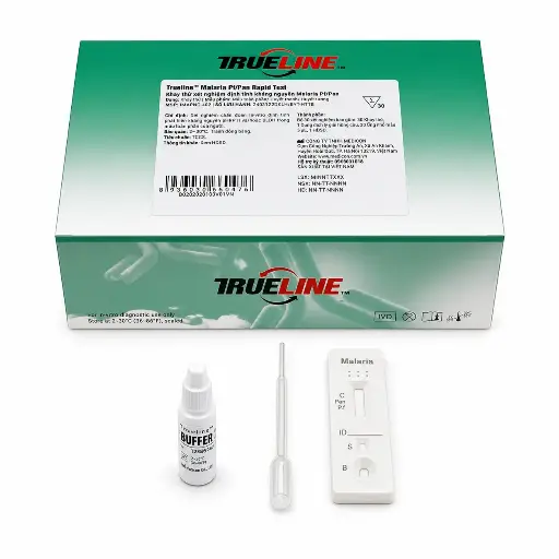 [IMAPNG-402] Khay thử xét nghiệm định tính kháng nguyên Malaria Pf/Pan [Trueline™ Malaria Pf/Pan Ag Rapid Test] (Hộp 30)