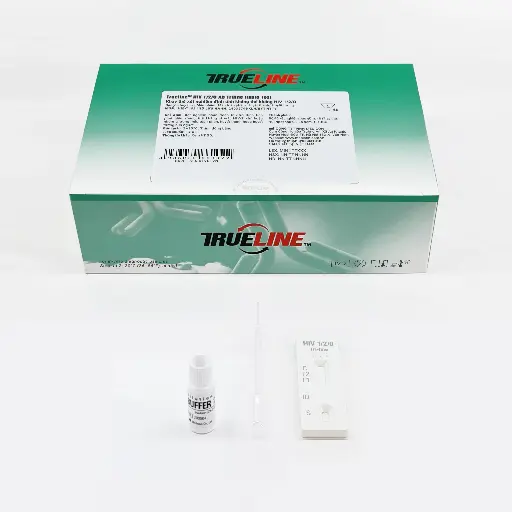 [IHIB-T402] Khay thử xét nghiệm định tính kháng thể kháng HIV 1/2/O [Trueline™ HIV 1/2/O Ab Triline Rapid Test] (Hộp 40)