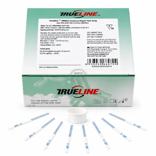 Que thử xét nghiệm định tính Ecstasy [Trueline™ MDMA Ecstasy Rapid Test Strip]