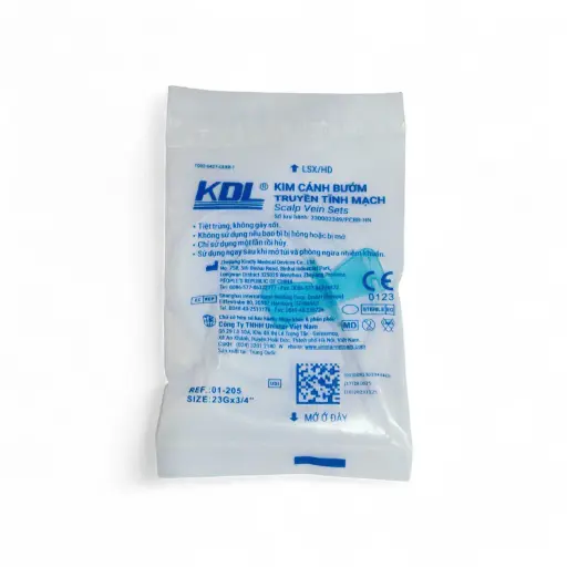 [KDSV23] Kim cánh bướm truyền tĩnh mạch 23G [KDL® Scalp Vein Sets] (Hộp 50 (3mm))