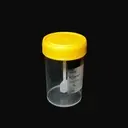 [PFA0020602] Lọ mẫu phân nhựa PP 60ml, nắp vàng, có nhãn [Medisure™ Stool sample container PP 60ml, yellow cap, label] (Túi 100)
