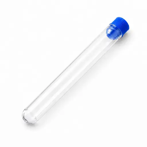 [PFA0050106] Ống nghiệm nhựa PS 16x100mm, nút xanh [Medisure™ Test tube PS 16x100mm, blue plug] (Túi 200)