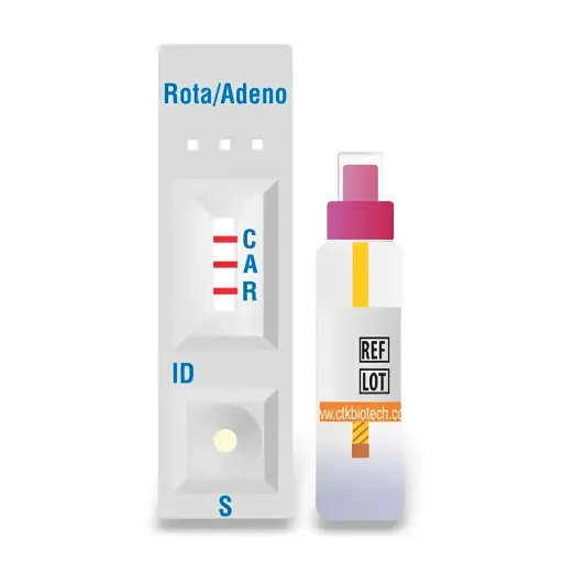 [R0196C] Khay thử xét nghiệm định tính kháng nguyên Rotavirus và Adenovirus [OnSite® Rota/Adeno Ag Rapid Test] (Hộp 25)