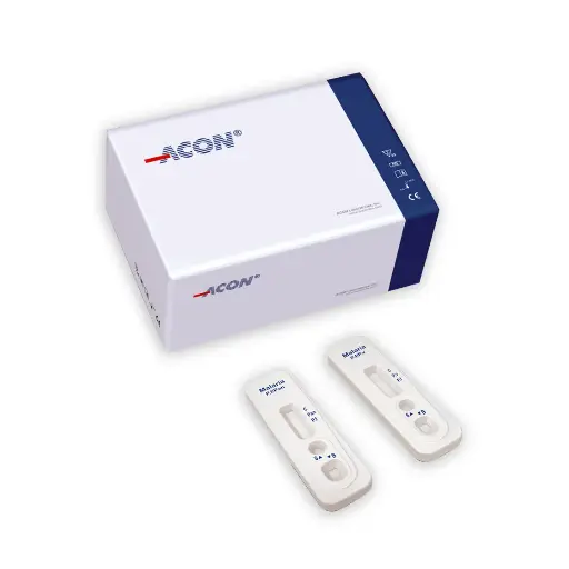 [L031-11011] Khay thử xét nghiệm định tính kháng nguyên Malaria P.f/P.v [ACON® Malaria P.f/P.v Antigen Rapid Test Cassette (Whole Blood)]