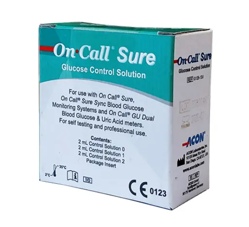 [G125-12U] Dung dịch chứng cho máy đo đường huyết [On Call® Sure Glucose Control Solution] (Hộp 3)
